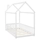 preview thumbnail 16 of 48, Twin Size Solid Wood House Bed with Guardrails for Toddlers