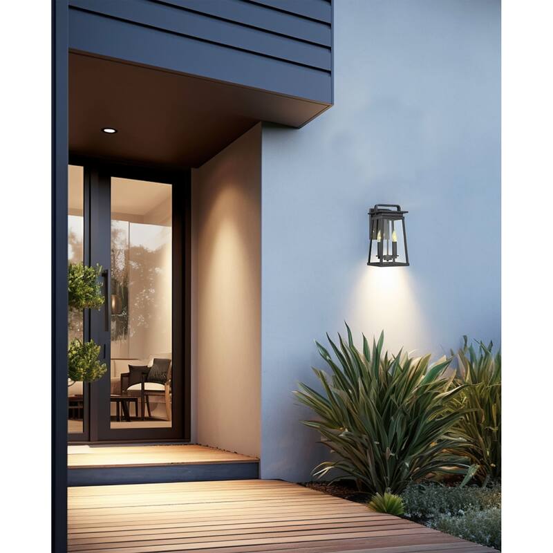 The Great Outdoors 73212 Isla Vista 2 Light 14" Tall Outdoor Wall