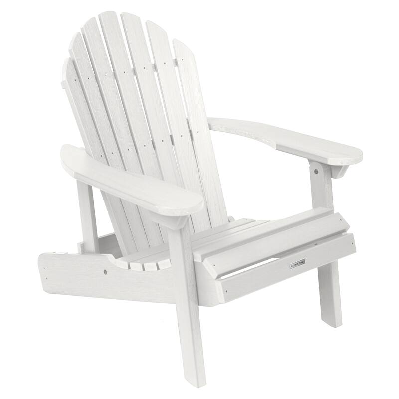 Eco-friendly Synthetic Wood Folding and Reclining Adirondack Chair