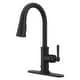 preview thumbnail 13 of 14, Pfister Port Haven 1.8 GPM Deck Mounted Pull Down Kitchen Faucet Spot Defense Matte Black