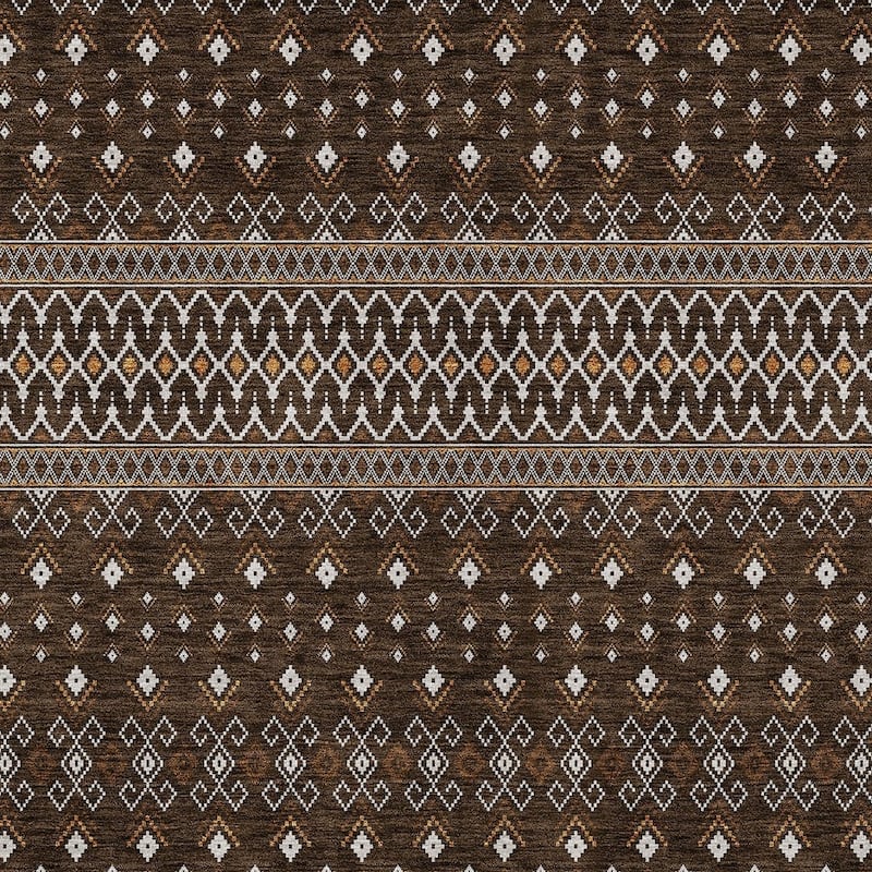 HomeRoots Tribal Transitional Rectangle Outdoor Rug