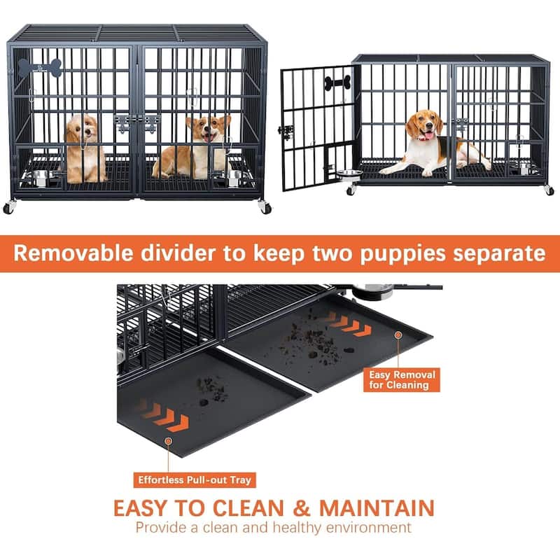 Large Dog Crate, Puppy Dog Playpen, Pet Cage for Yard, Indoor Outdoor