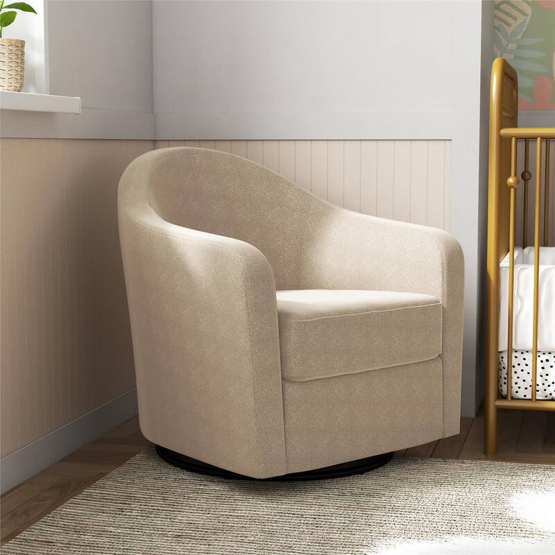 Little Seeds Gentle Swivel Curved Nursery Chair - Taupe