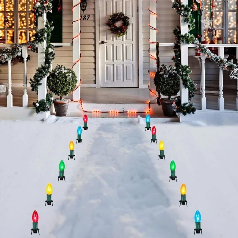 30.75 FT Christmas Pathway Lights Outdoor