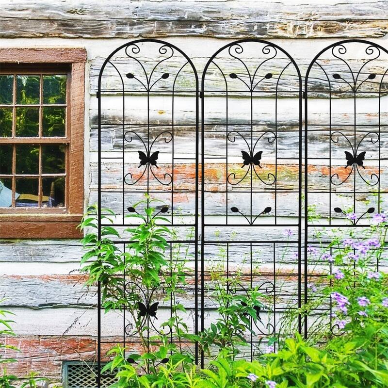 4 Pack Metal Garden Rustproof Trellis for Climbing Plants