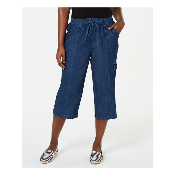 womens navy capri pants