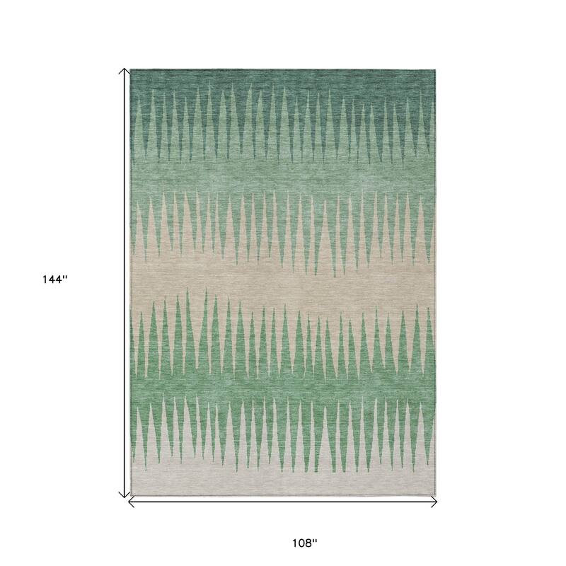 HomeRoots Striped Transitional Rectangle Outdoor Rug