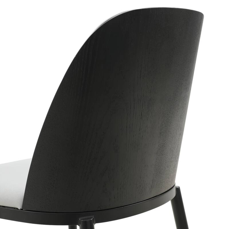 Verve 5-Piece Dining Set 36-Inch Round MDF Tabletop Dining Table and 4 Side Chairs