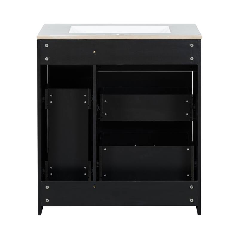 30" Bathroom Vanity Set with Three Drawers