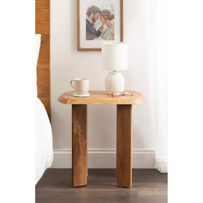 Kate and Laurel Vaux Chunky Side Table - 22x14x22