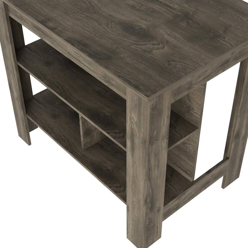 FM Furniture Brooklyn Kitchen Island with Open Storage