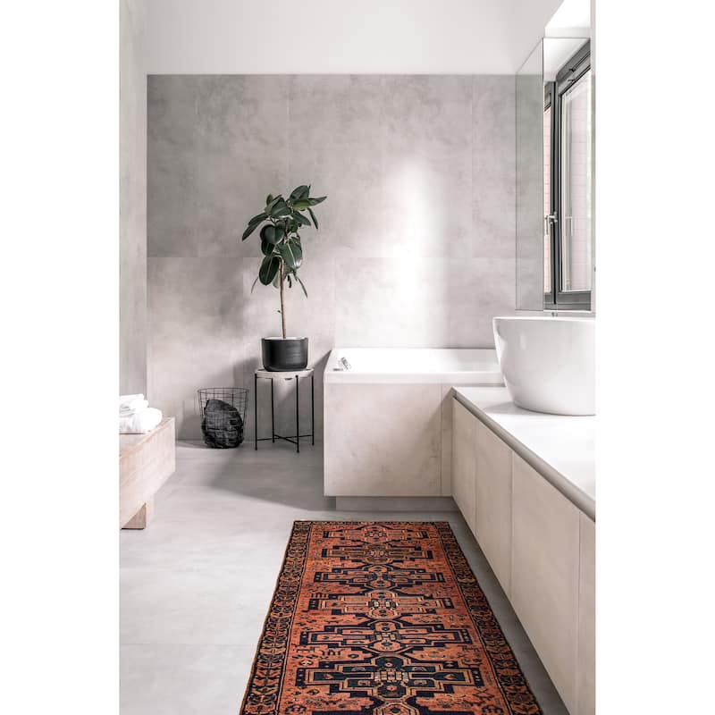 ECARPETGALLERY Hand-knotted Melis Vintage Copper Wool Rug - 3'7 x 10'2