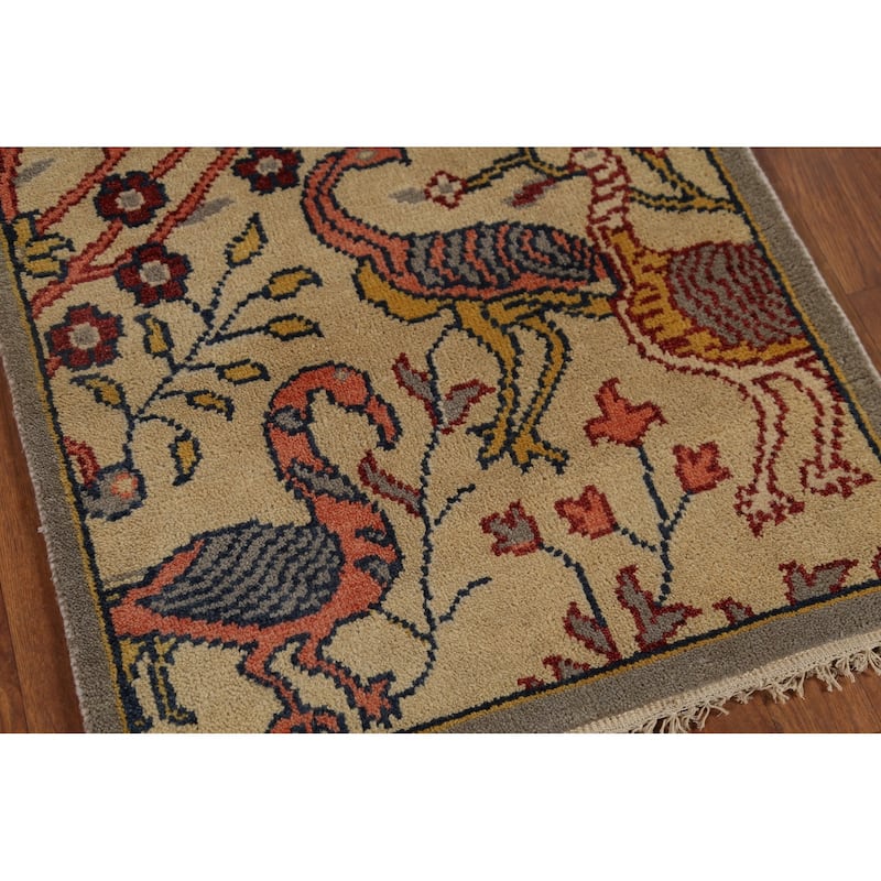 Ziegler Oriental Foyer Rug Hand-Knotted Traditional Wool Carpet - 2'6"x 6'0"