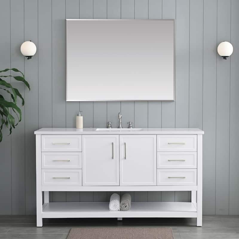 Sudio Design Arlo 60" Single Bathroom Vanity - 60" Single Sink