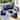 AOXUN 6-Seat Rattan Sofa Set With Fire Pit Table Outdoor Conversation Set With Cushions