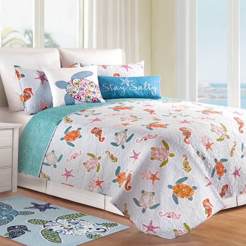St. Kitts Coastal Beach Theme Quilt Mini Set