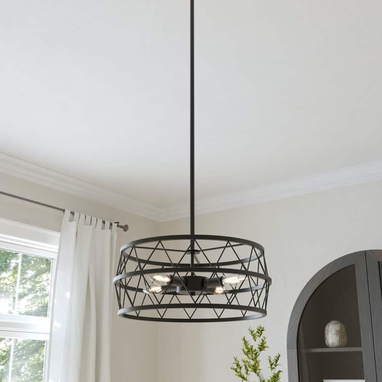 Acroma 5 - Light Dimmable Drum Chandelier