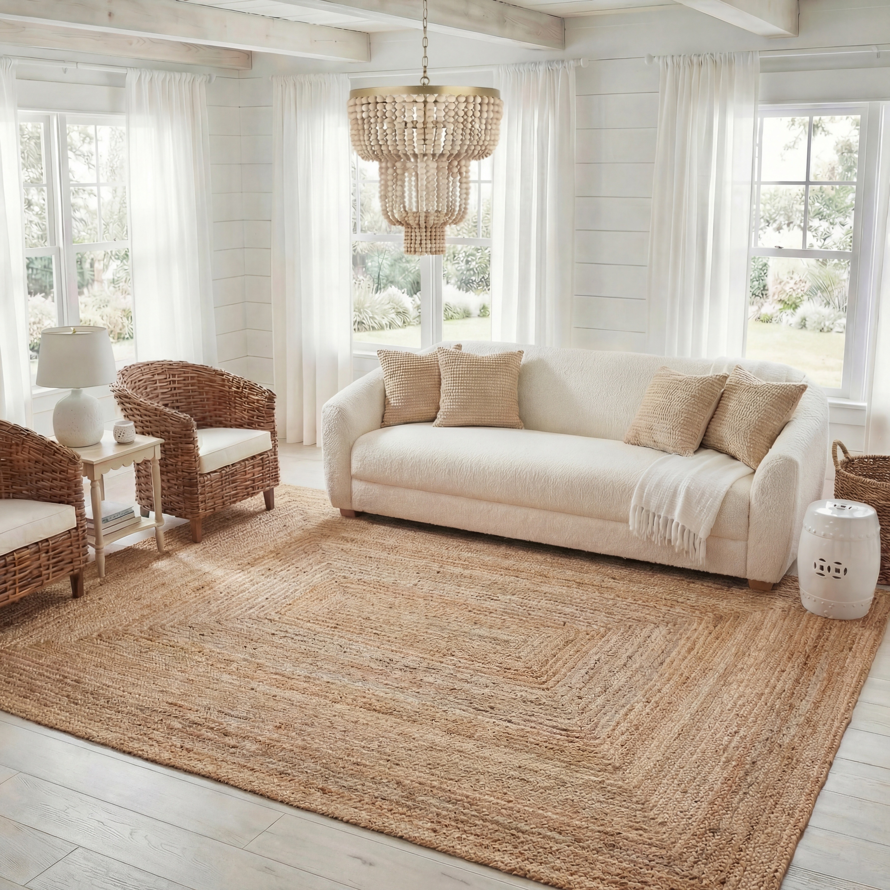 SAFAVIEH Handmade Cape Cod Pepa Coastal Jute Rug