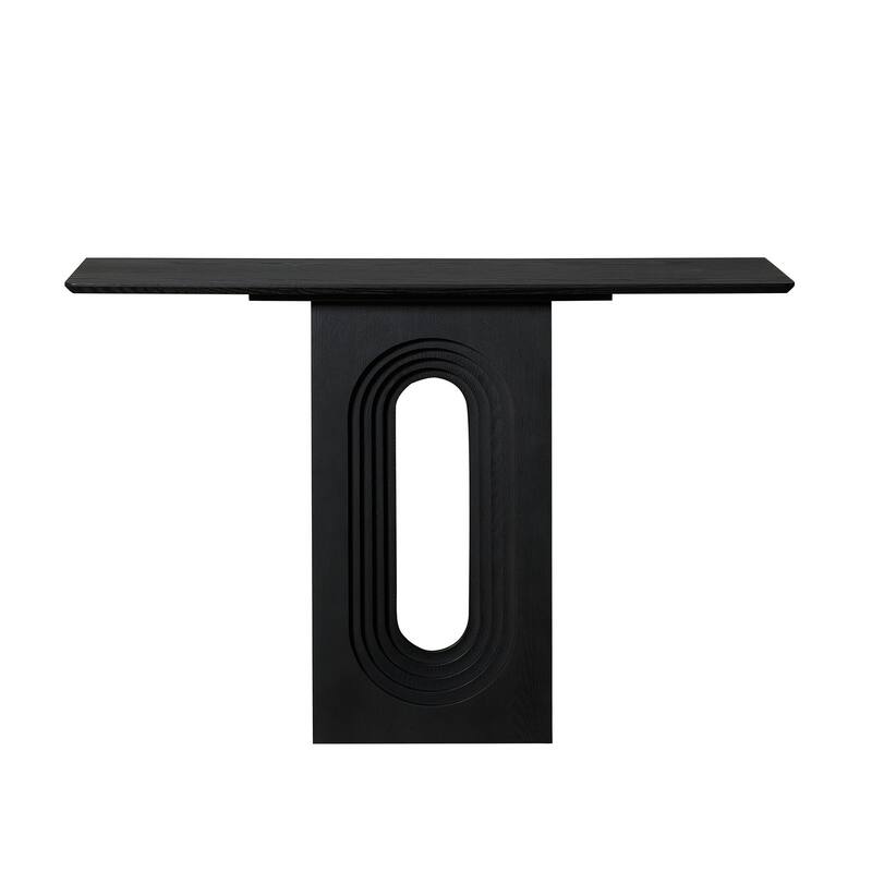 Narrow Console Table with Unique Loopback Design, Modern Design MDF Sofa Table Entrance Table for Hallway, Entrance,Apartment ,