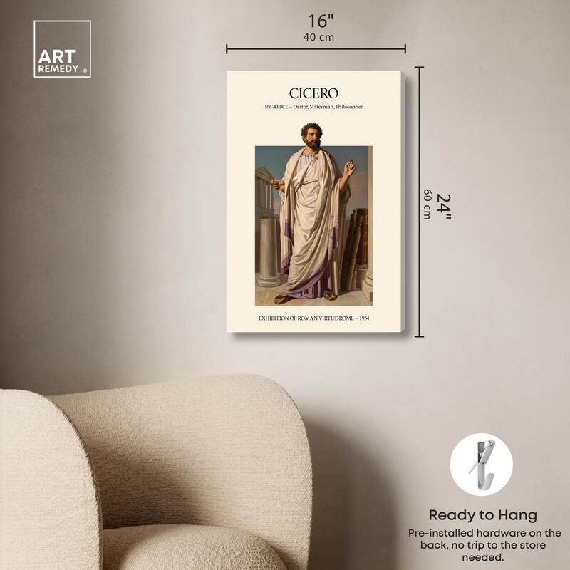Visual Representation of Cicero Canvas by Art Remedy, Gallery Wrapped
