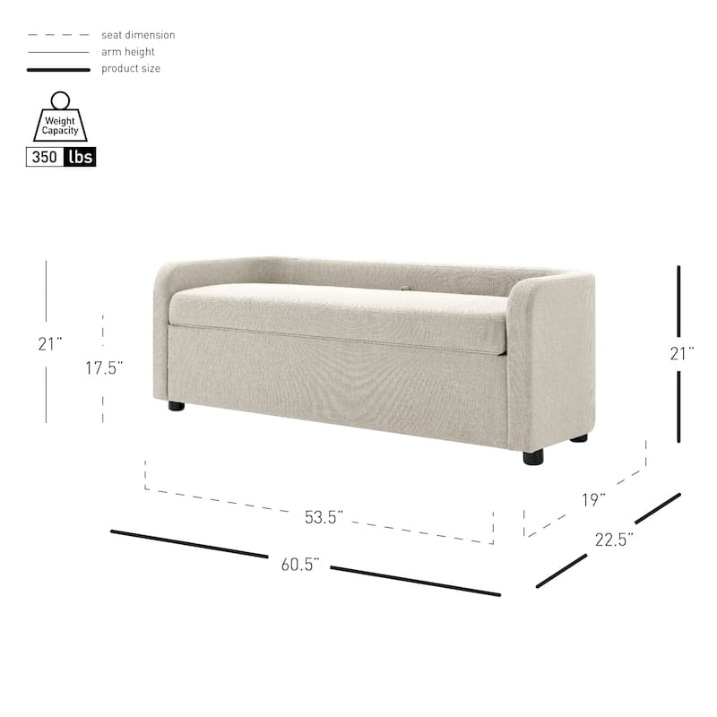 NPD Furniture Wendy Storage Bench