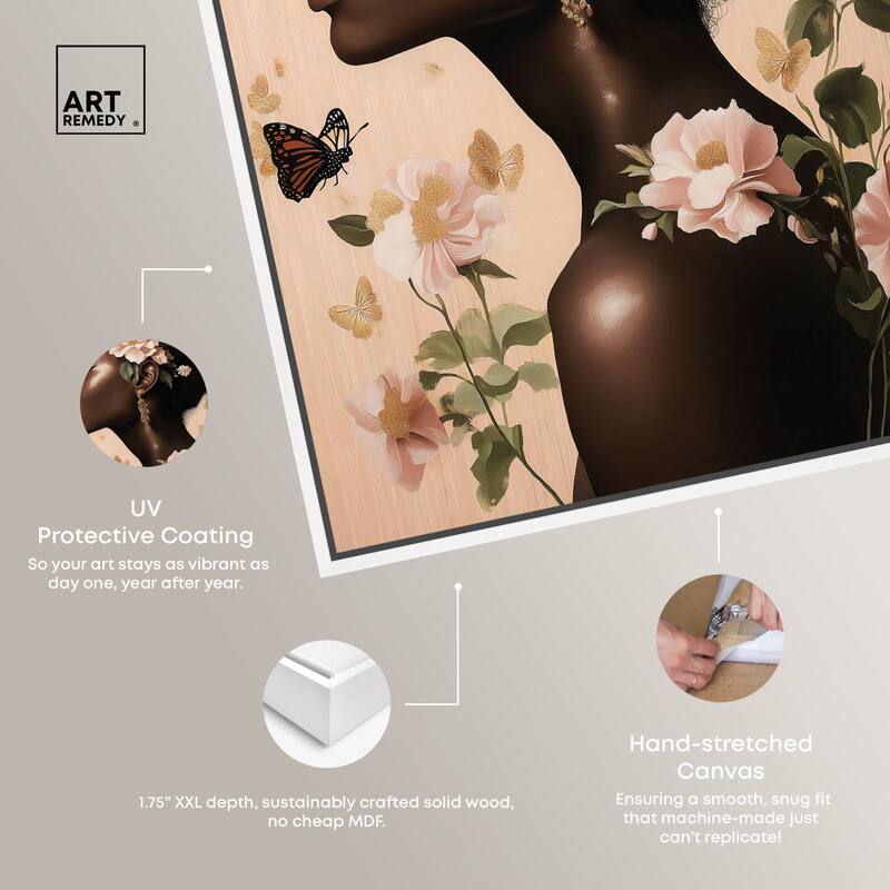 Apricot Whisper Canvas by Art Remedy