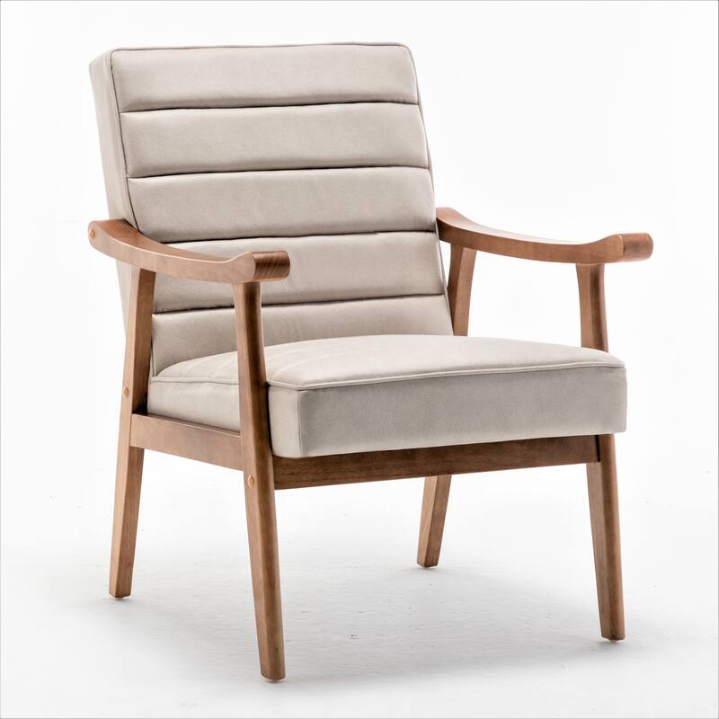 US Pride Furniture Mid Century Modern Open-Framed Armchair