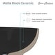 preview thumbnail 8 of 11, Concorde Rectangle Ceramic Vessel Sink, Matte Black