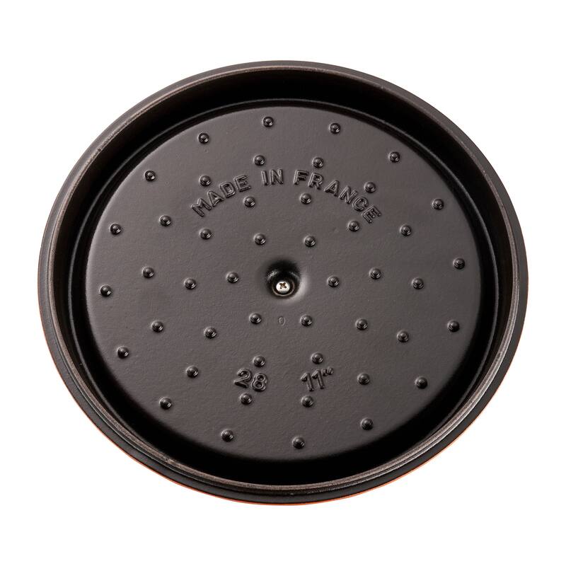 STAUB Cast Iron 6-qt Cochon Shallow Wide Round Cocotte