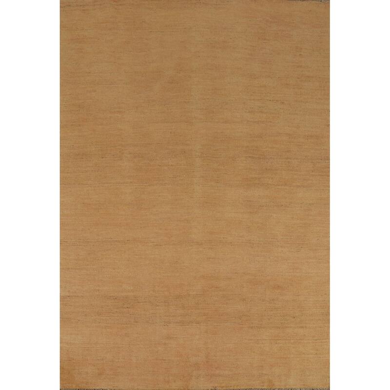 Contemporary Gabbeh Oriental Area Rug Tribal Hand-Knotted Wool Carpet - 5'6" x 7'10"