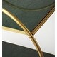 preview thumbnail 2 of 0, Modern Green Marble and Metal Rectangular Serving Table - Multicolor - N/A