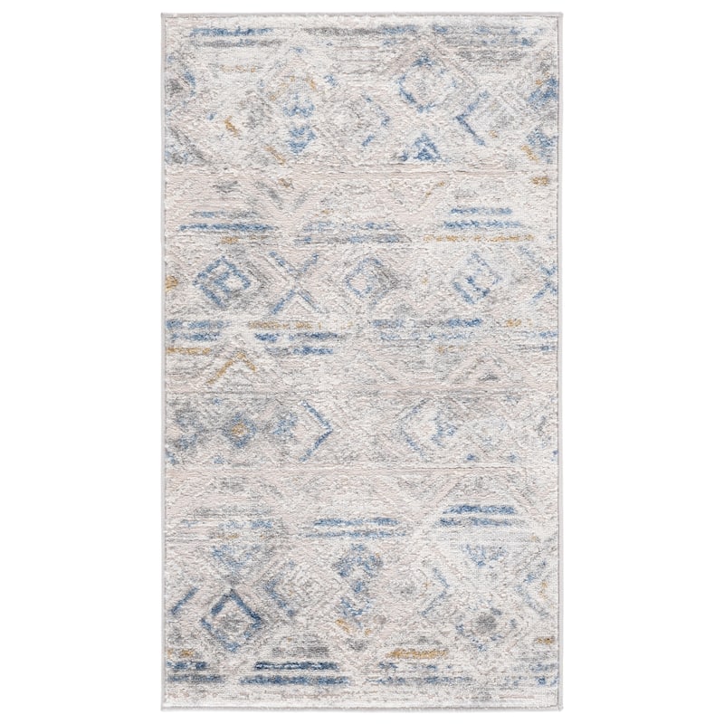 SAFAVIEH Palma Junia Geometric Rug - 2'2" x 3'9" - Beige/Light Blue