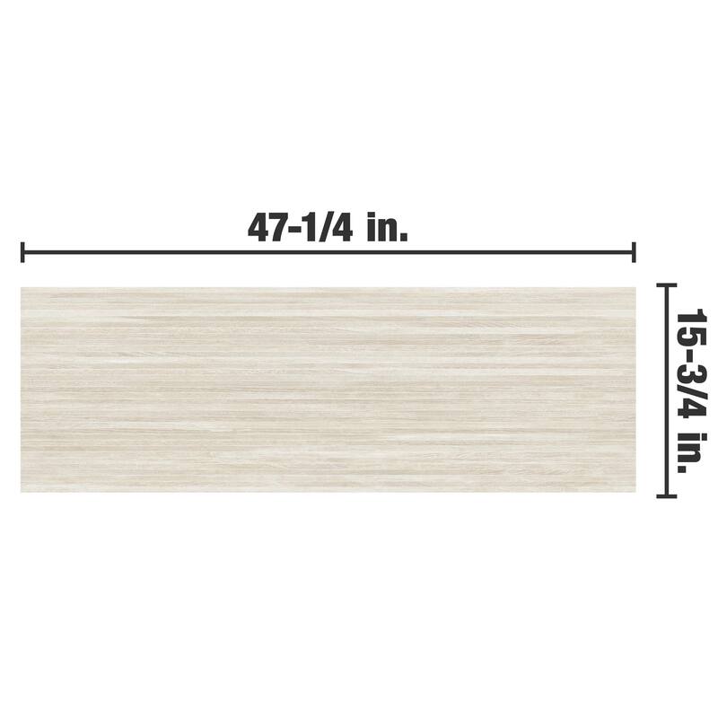 Merola Tile Larchwood Maple 15-3/4" x 47-1/4" Fluted Ceramic Wall Tile