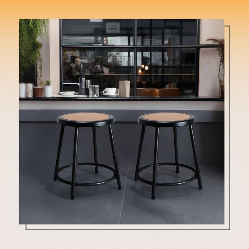 Hampden Furnishings Felix Collection Steel Science Stool, AssemblyReady