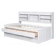preview thumbnail 9 of 39, Twin Size Wooden Captain Bed with Trundle, Built-in Bookcase, and 3 Spacious Drawers, No Box Spring Needed, Easy Assembly