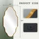 preview thumbnail 36 of 38, Irregular Accent Mirror Scalloped Wall Mirror