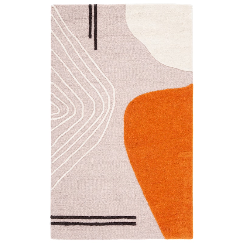 SAFAVIEH Handmade Rodeo Drive Vutka Mid-Century Modern Wool Rug