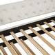 preview thumbnail 12 of 11, Beige Twin Size Daybed Velvet Tufted Upholstered Daybed Frame with Retractable Trundle, Rivet Accents Armrests and Backrest