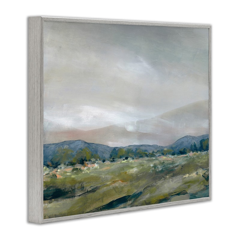 Stupell Foggy Morning Mountains Framed Giclee Art Design By Carol Robinson