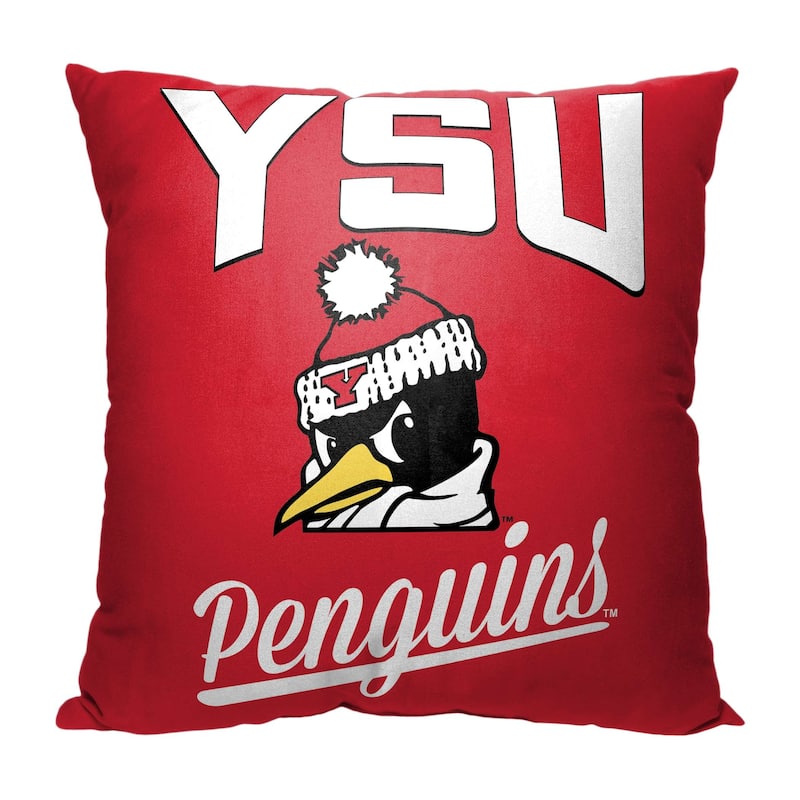 NCAA Horizon League Alumni 18 Inch Throw Pillow - 18" x 18" - Youngstown State Penguins