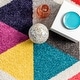 preview thumbnail 7 of 7, nuLOOM Multi-color Contemporary Triangle Mosaic Area Rug