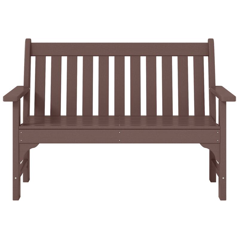 Polytrends Laguna 3-Piece Outdoor Patio Bench Set With Coffee Table