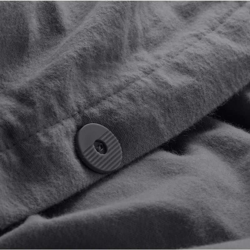 Bare Home Cotton Flannel Duvet Cover and Sham Set