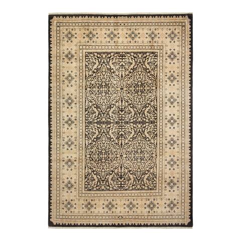 Overton Mogul, One-of-a-Kind Hand-Knotted Area Rug - Black, 6' 1" x 8' 10" - 6' 1" x 8' 10"