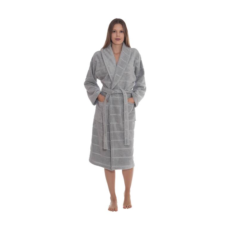 Ozan Premium Home Mirage Bathrobes Collection 100% Turkish Cotton Unisex Terry Cloth Bathrobe