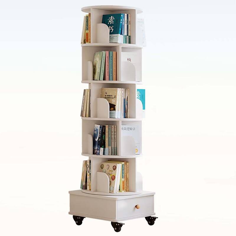 360 Display Corner Bookshelf for Small Space