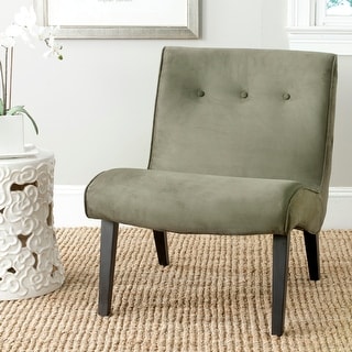 SAFAVIEH Mid-Century Mandell Forest Green Chair - 25" W x 30" D x 31" H