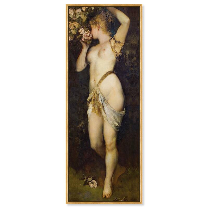 Five Senses Smell Panoramic Canvas by Art Remedy - 20" x 54" - Gold