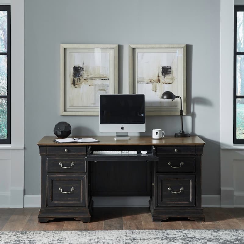 Meritage Junior Executive Home Office Desk Set, Multiple Options - Junior Executive Desk