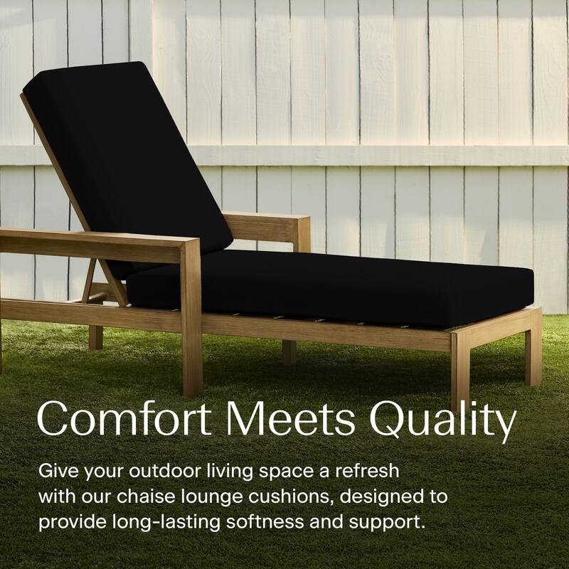 Textured Chaise Lounge Cushion - 22.5" wide x 70" long x 45" deep x 3.5" thick